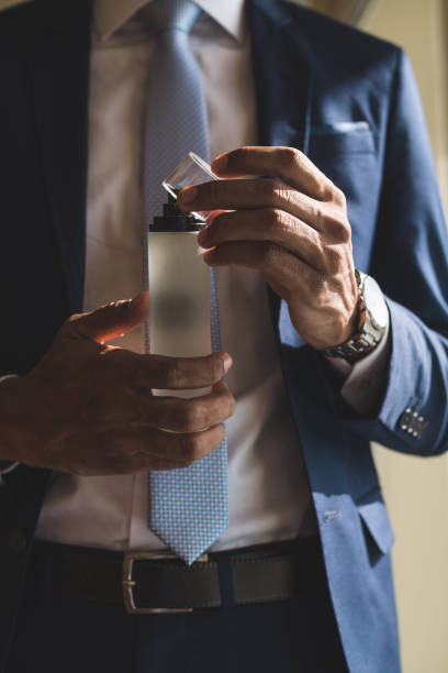 Men's elegance Perfume, Males, Spray, Bottle, Hand perfume sprayer photos stock pictures, royalty-free photos & images