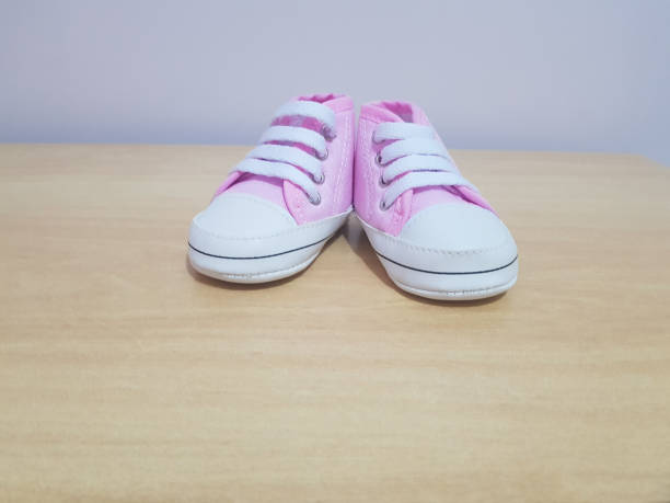 istock Pink children's sneaker 1045063502