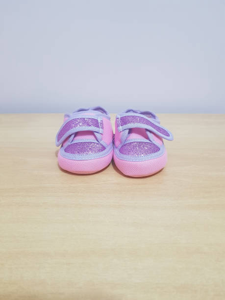 istock Pink color child shoe with shine 1045063684