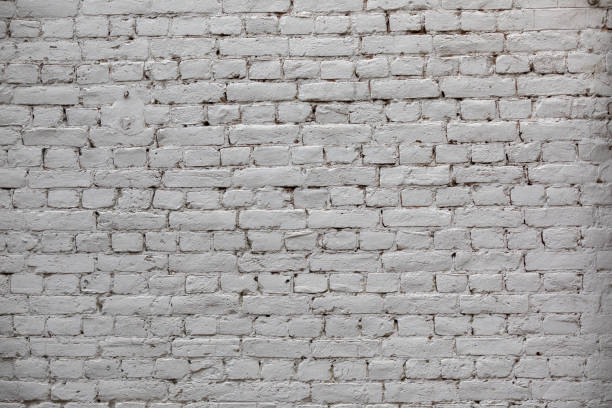 istock White Wall Background. Old Grungy Brick Wall Horizontal Texture. Brickwall Backdrop. Stonewall Wallpaper. Vintage Wall 1045079520