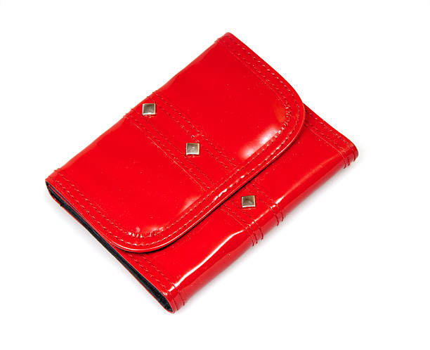 レッドのハンドバッグ - change purse purse clutch bag red ストックフォトと画像