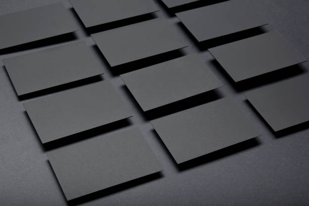 istock Business cards blank. Mockup on color background. Flat Lay. copy space for text 1045103486