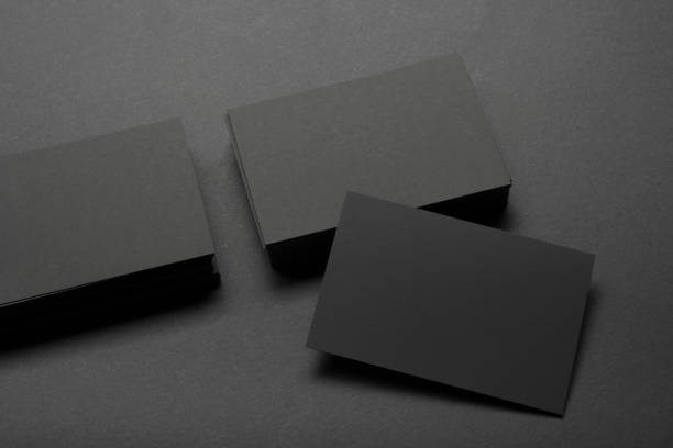 istock Business cards blank. Mockup on color background. Flat Lay. copy space for text 1045103494