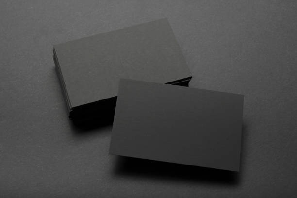 istock Business cards blank. Mockup on color background. Flat Lay. copy space for text 1045103506