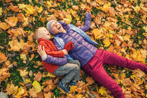 istock Mother and child in the park 1045105958