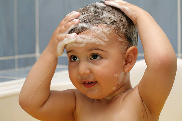 Hair Washing stock photo