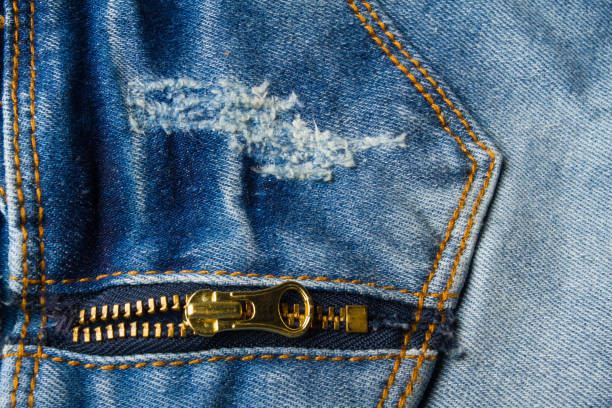 istock Cowboy cloth texture, close up 1045149260