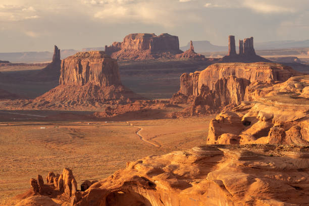 istock Monument Valley bathed in golden light 1045157514