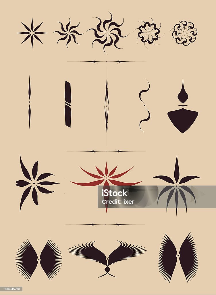 Tribal/tattoo  Abstract stock vector