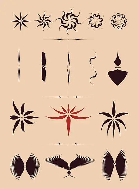 Vector illustration of Tribal/tattoo