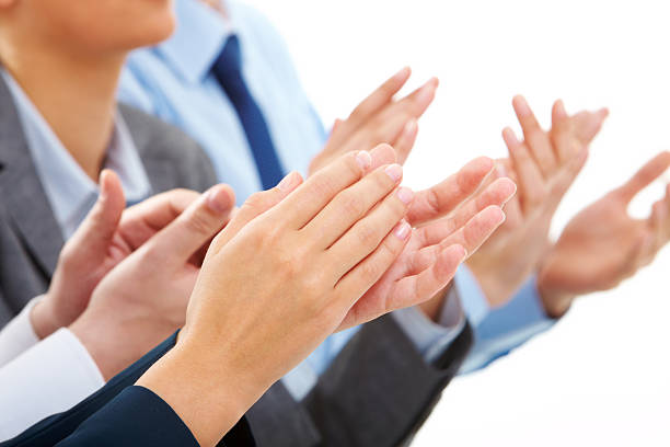istock Business people applauding at a successful meeting 104516017