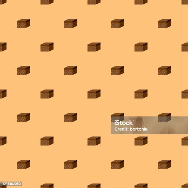 Brownie Sweet Desserts Seamless Pattern Stock Illustration - Download Image Now - Brownie, Pattern, Backgrounds