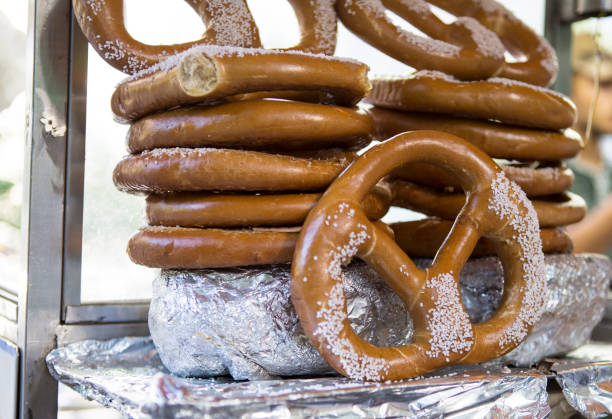 Large Salted New York street pretzels for sale