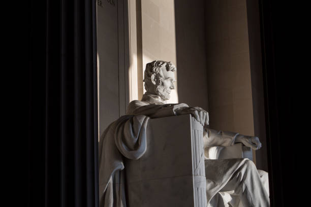 istock Abraham Lincoln Statue at Memorial monument Washington DC 1045164882