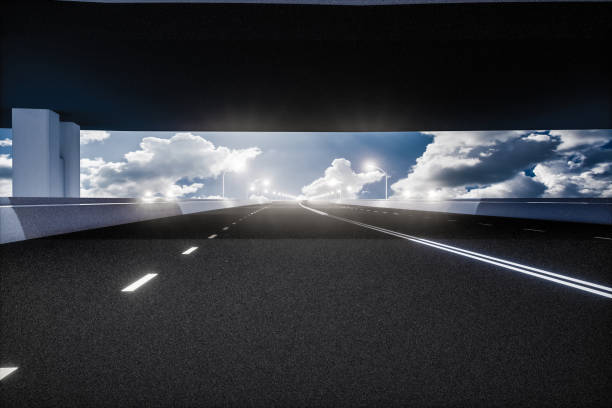 istock Automatic car city new viaduct tokyo 1045187652