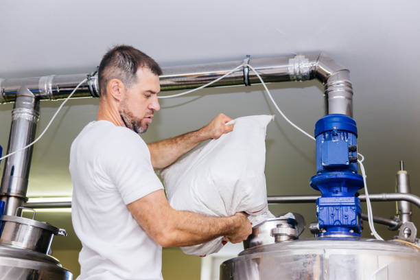 istock an image of a craft beer equipment at a brewery 1045195216