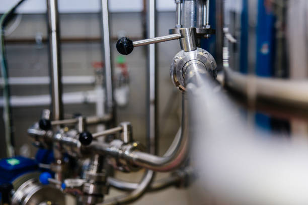 istock an image of a craft beer equipment at a brewery 1045195362