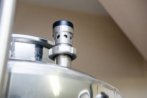 istock an image of a craft beer equipment at a brewery 1045197590