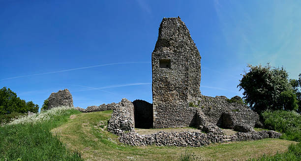 old castle ruins uk at Hadleigh in Essex UK.