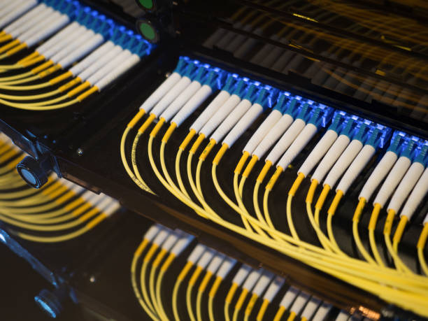 istock Wiring of optical cable 1045212272