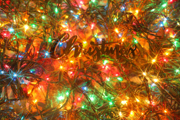 istock Christmas Lights and letterboard letters 1045212636
