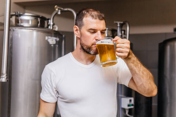 istock an image of a craft beer equipment at a brewery 1045217720