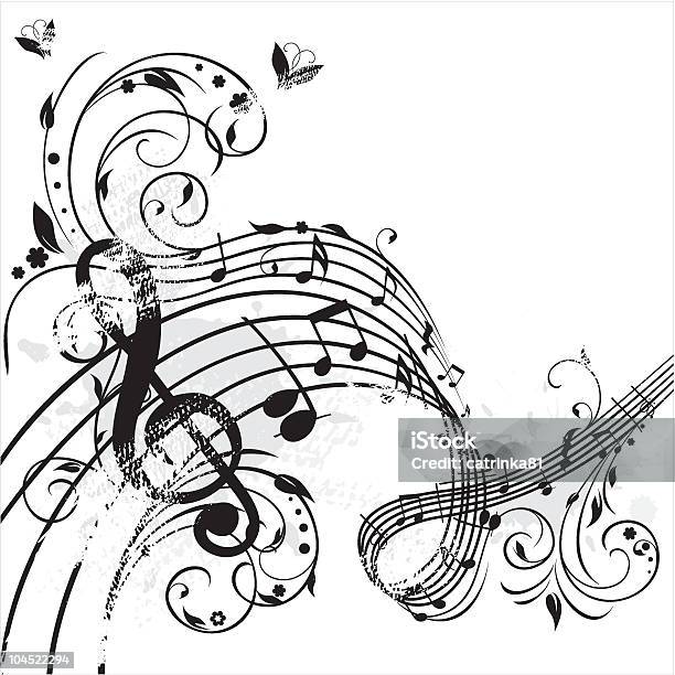 Ilustración de Resorte Melody y más Vectores Libres de Derechos de Nota musical - Nota musical, Sucio, Clave de sol