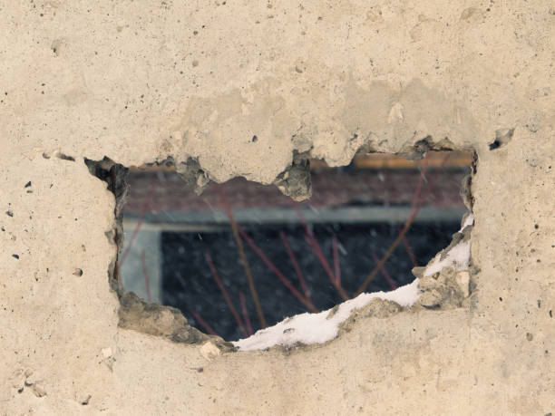 istock The wall of old house.Background. 1045224780