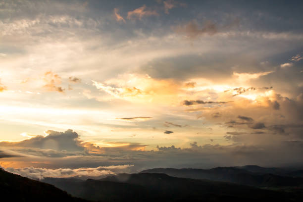 istock Morning sunrise on the hill 1045224896