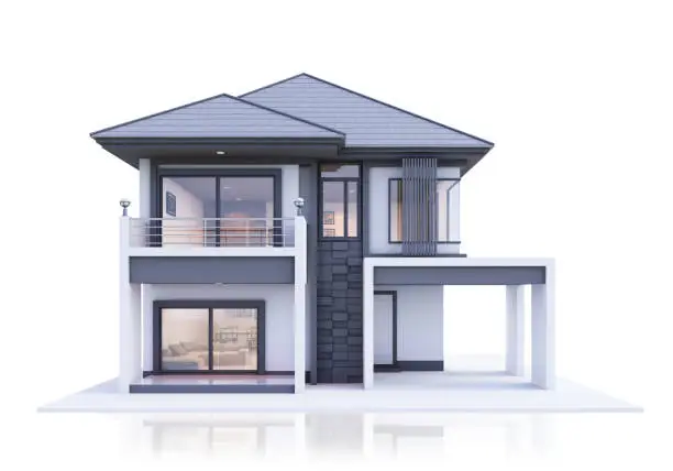 house three dimensional render