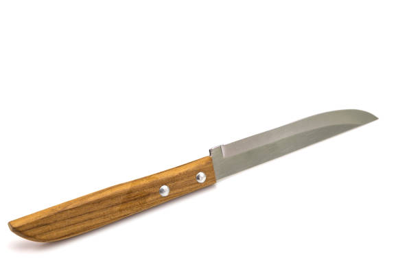 istock knife with wooden handle isolated 1045229112