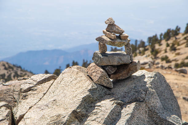istock Cairn on California mountain peak 1045232220