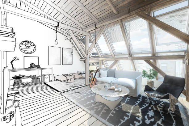 istock My place under the roof 02 (line drawing) 1045232616