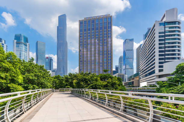 istock Guangzhou City Building and Flyover Corridor 1045245092