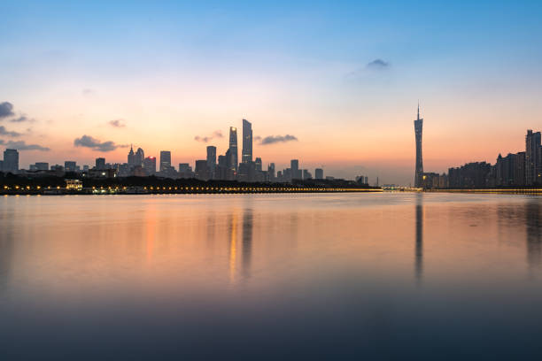istock Guangzhou Cityscape Skyline at Sunrise 1045245690