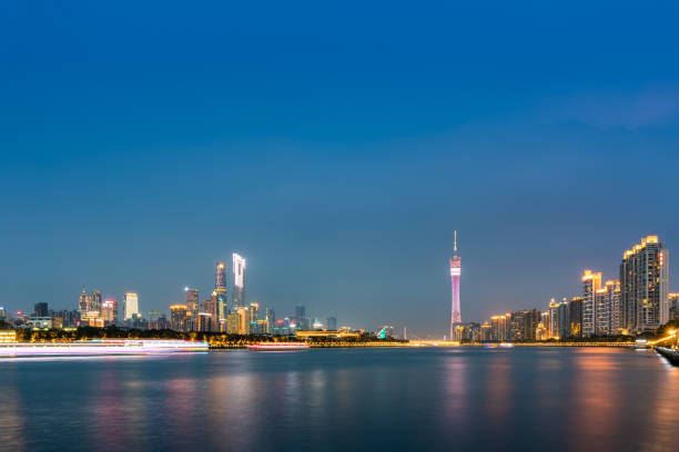 istock Guangzhou city night scene 1045245786