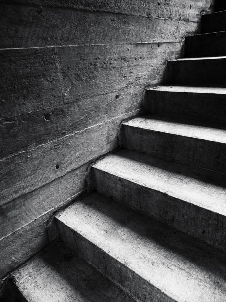 istock Staircase cement wall Architecture details abstract background 1045273416