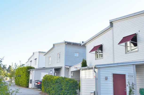 Homes in residential district