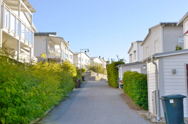 Homes in residential district