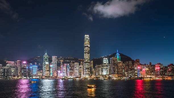 istock Hong Kong Victoria Harbor Night View 1045283596