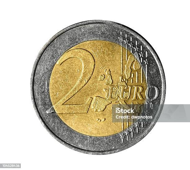 Two Euro Coin Stock Photo - Download Image Now - Coin, European Union Currency, Two Objects