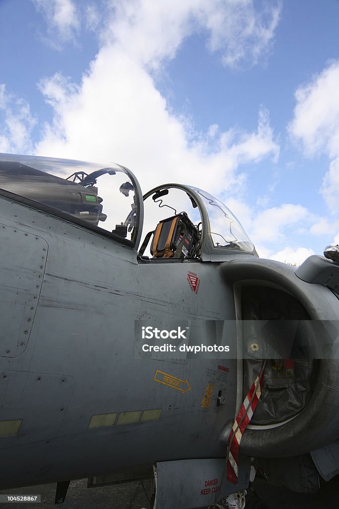 Harrier Cockpit  Fighter Plane Stock Photo
