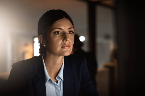 istock Career dedication gets her through the night 1045293248