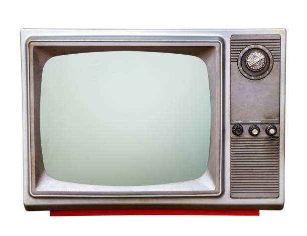 istock Classic Vintage Retro Style old  television with cut out screen 1045293460