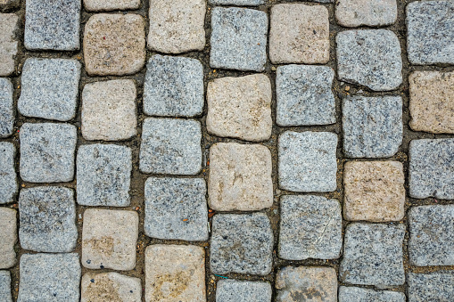 Multi colored paving stone texture