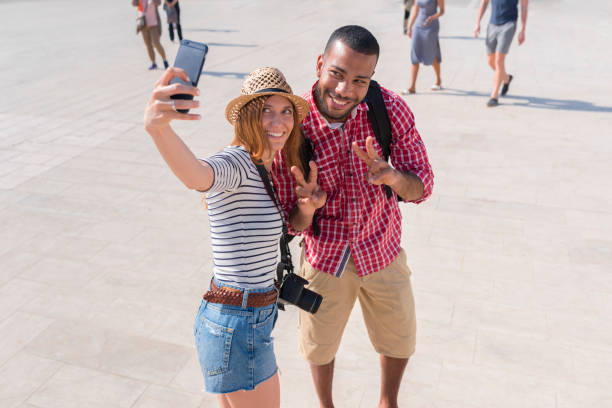 istock Friends taking selfie with smart phone 1045297734