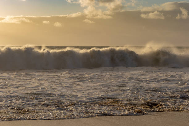 istock Mandurah Beach Ocean Waves at sunset 1045322148