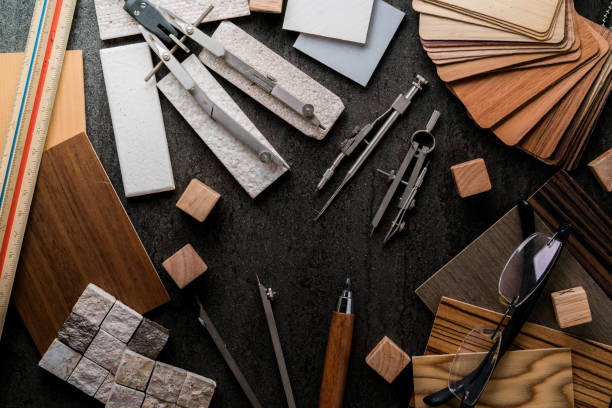 istock house design ideas concept with sample of natural material option for clients material board present 1045342776