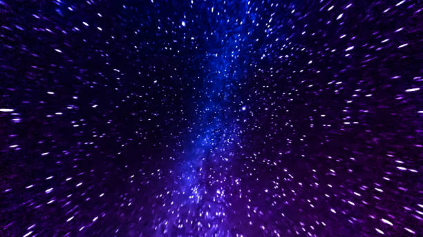 istock Blur dark night sky with stars background 1045359788