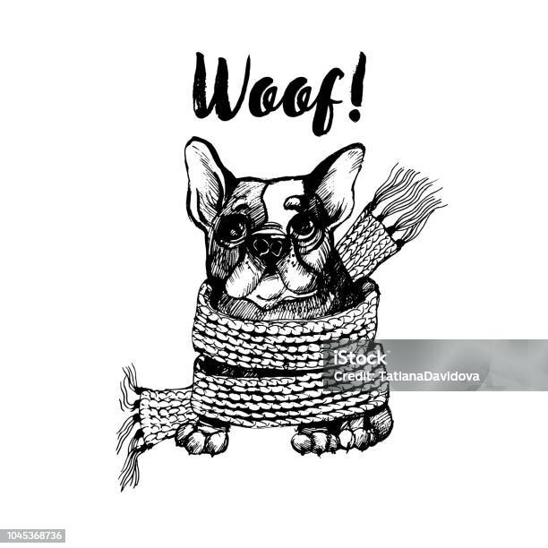 French Bulldog Stock Illustration - Download Image Now - Animal, Art, Black Color